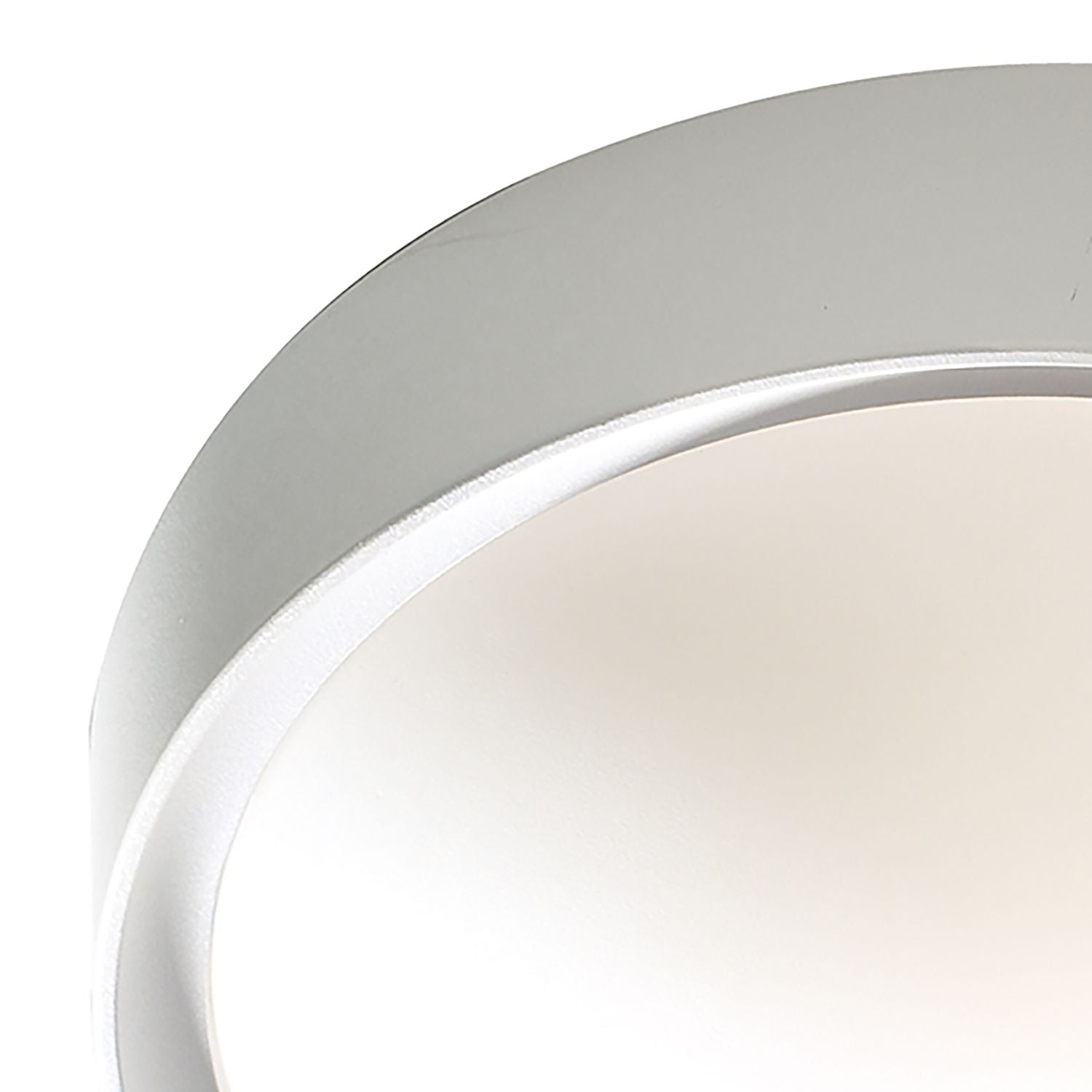 Beta Bathroom Flush Light IP44 - Cream & Opal Glass