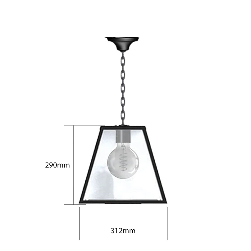 Apsley 1Lt Outdoor Lantern - Galvanised Steel
