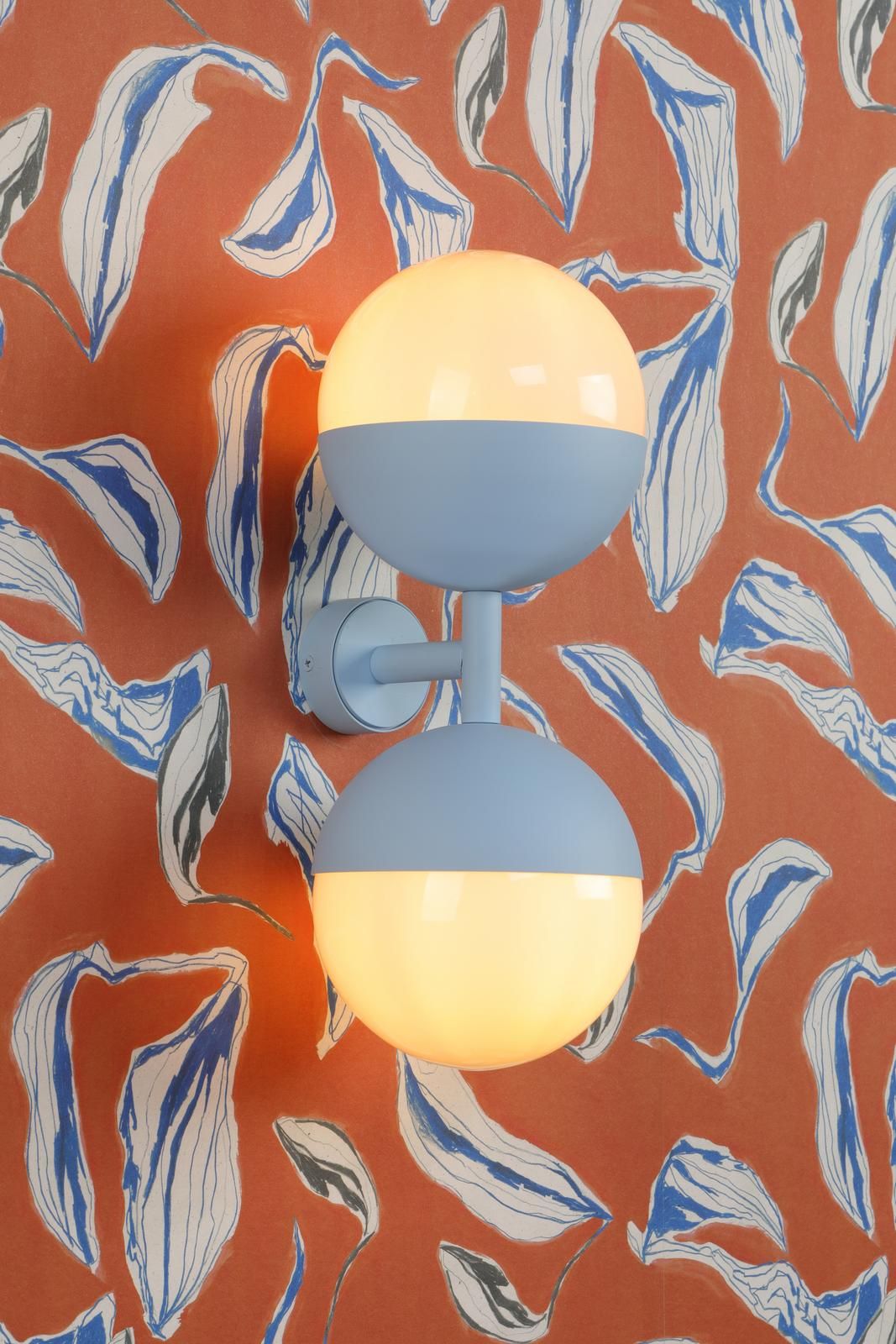 Bilbao 2 Light Wall Light Bespoke and Opal Glass