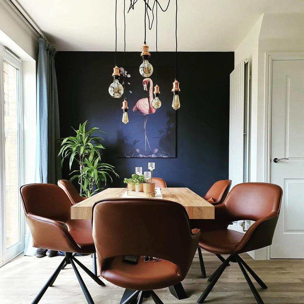 Brooklyn Cluster Ceiling Light - Pewter/Brass Finish