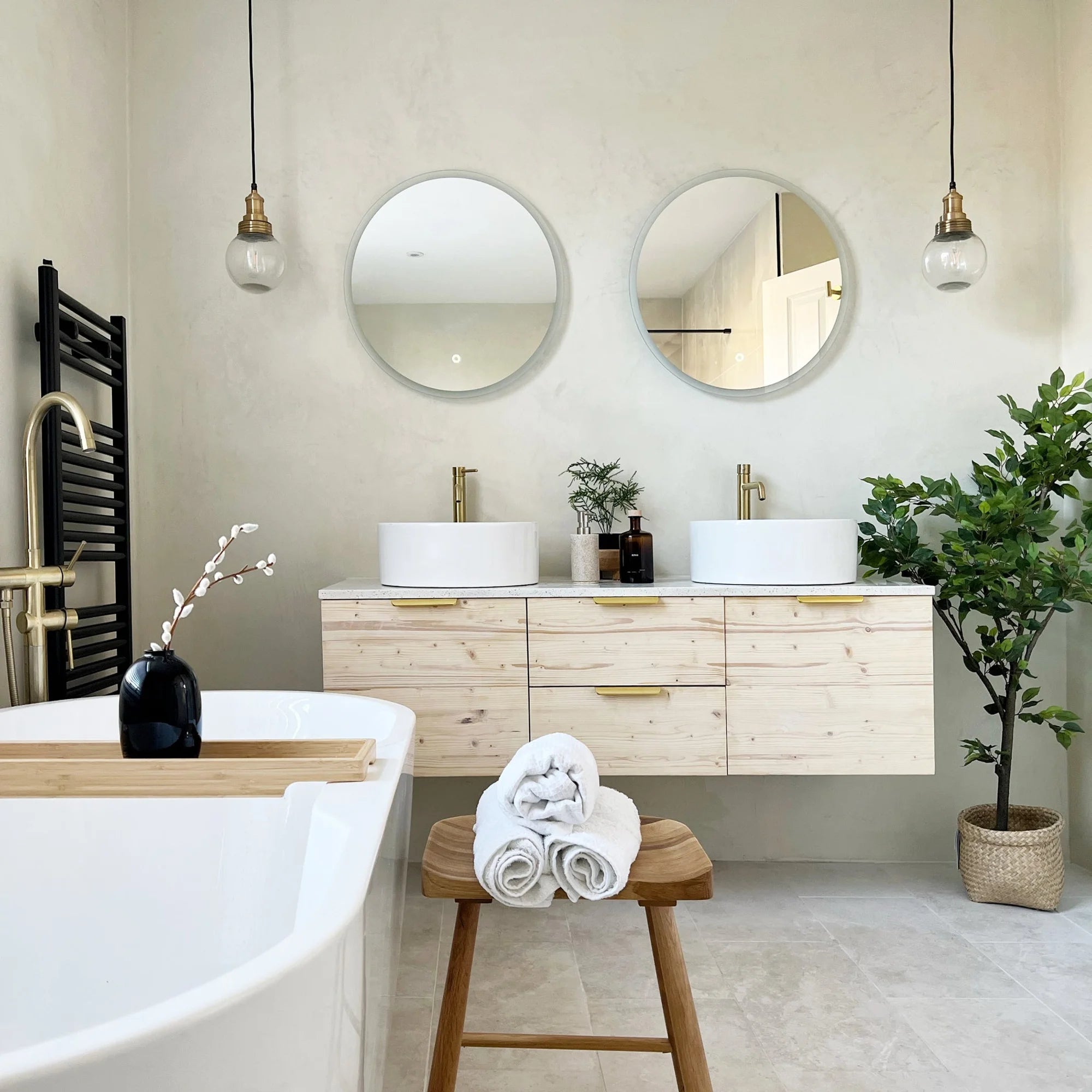 Brooklyn Outdoor & Bathroom Globe Pendant- Brass/ Pewter Finishes