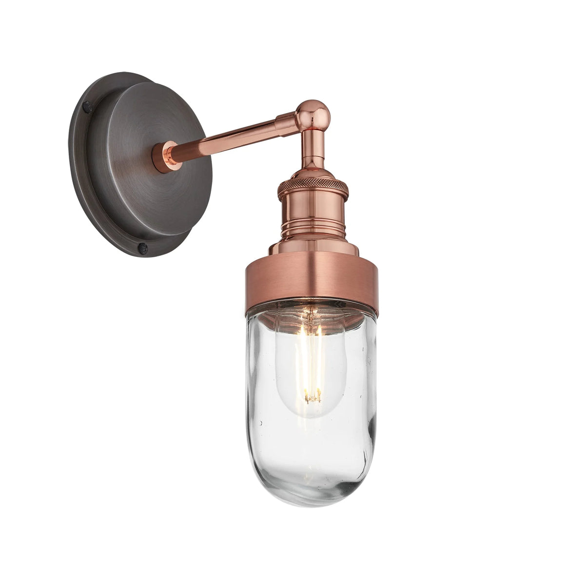 Brooklyn Outdoor IP65 Wall Light - Pewter, Copper, Brass