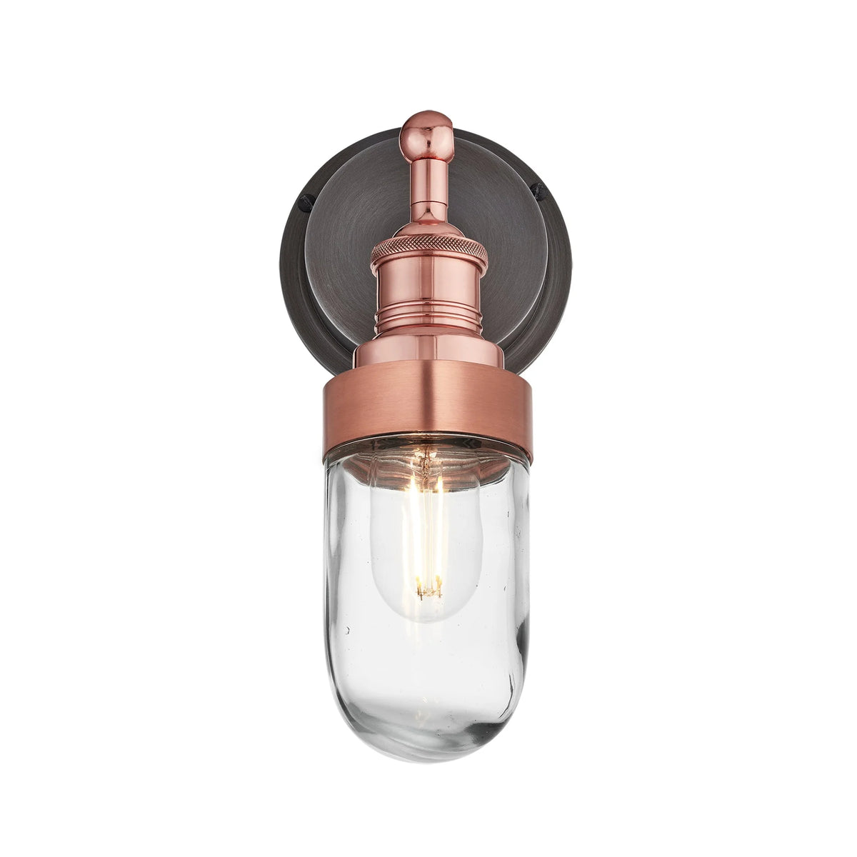 Brooklyn Outdoor IP65 Wall Light - Pewter, Copper, Brass