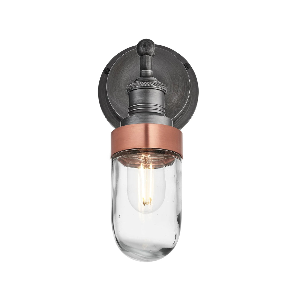 Brooklyn Outdoor IP65 Wall Light - Pewter, Copper, Brass