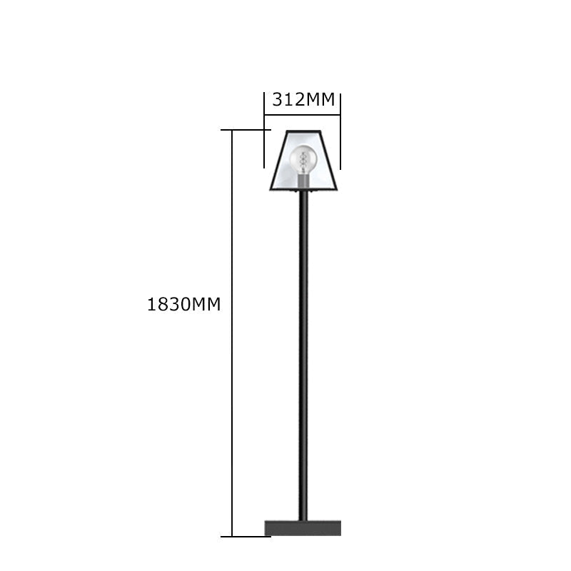 Apsley 1Lt 1.8/2.7m Lamp Post - Galvanised Steel