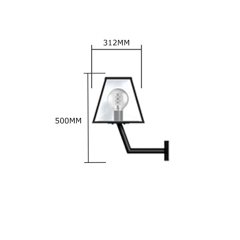 Apsley 1Lt Outdoor Light - Galvanised Steel