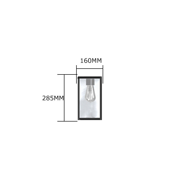 Balwyn 1/2Lt Outdoor Wall Light - Galvanised Steel