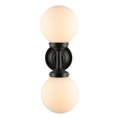 Buckley 2Lt IP44 Bathroom Wall Light - Matt Black