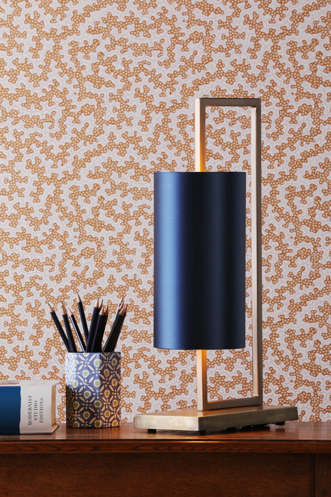 Bushwick Table Lamp With Bespoke Shade E27