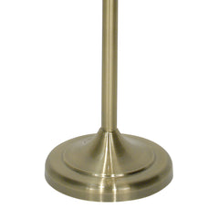 Bybliss Floor Lamp Antique Brass/Satin Chrome complete with Shade