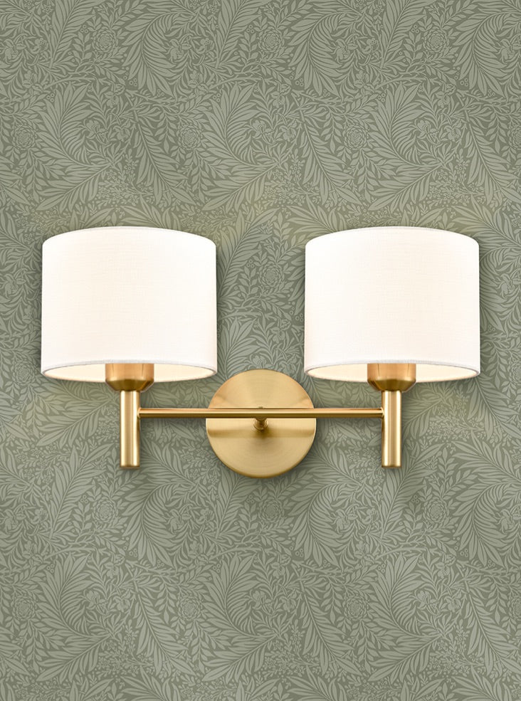 Barzini 1/2Lt Wall Light - Aged Brass