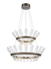 Basildon Double/ Triple Tiered Bronze LED Pendant