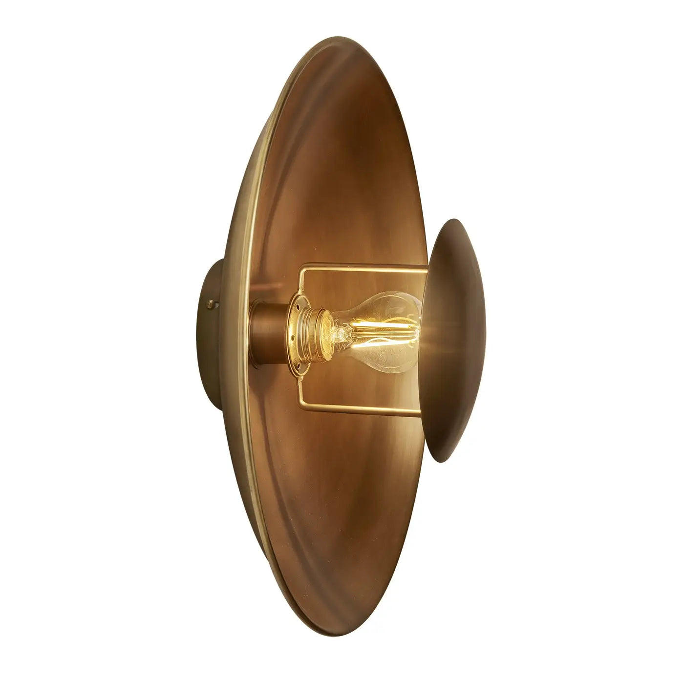 Boston Round Metal Diffuser Wall Light- Various Finishes