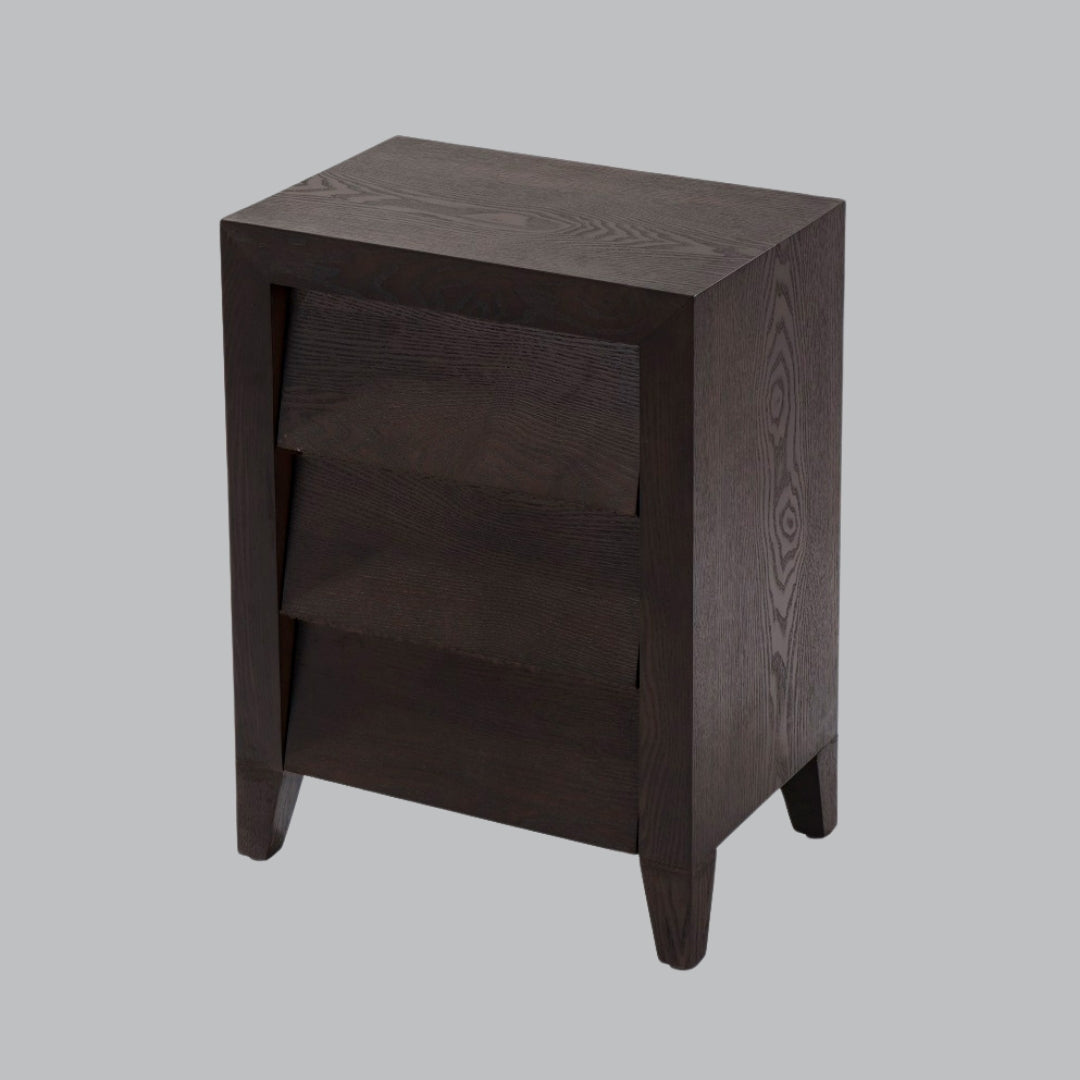 Brio Bedside - Ceramic Grey/Chocolate