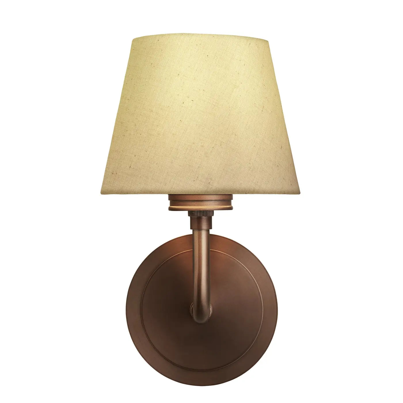 Albany 1/2Lt Wall Light - Natural Cotton Shade
