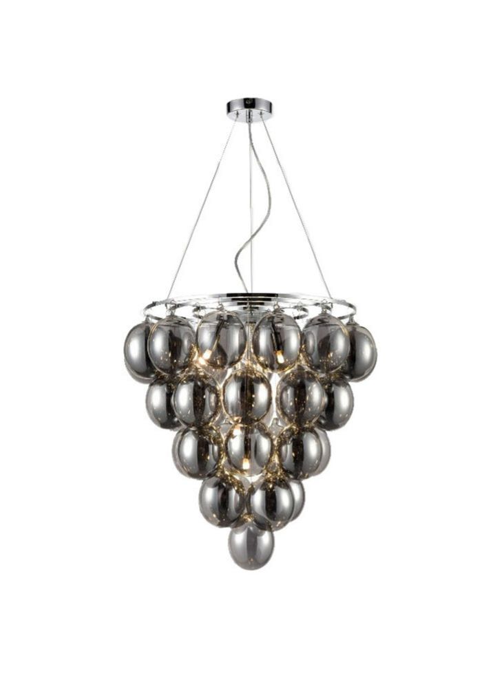 Clementine 4/6Lt Pendant- Smoke/Clear