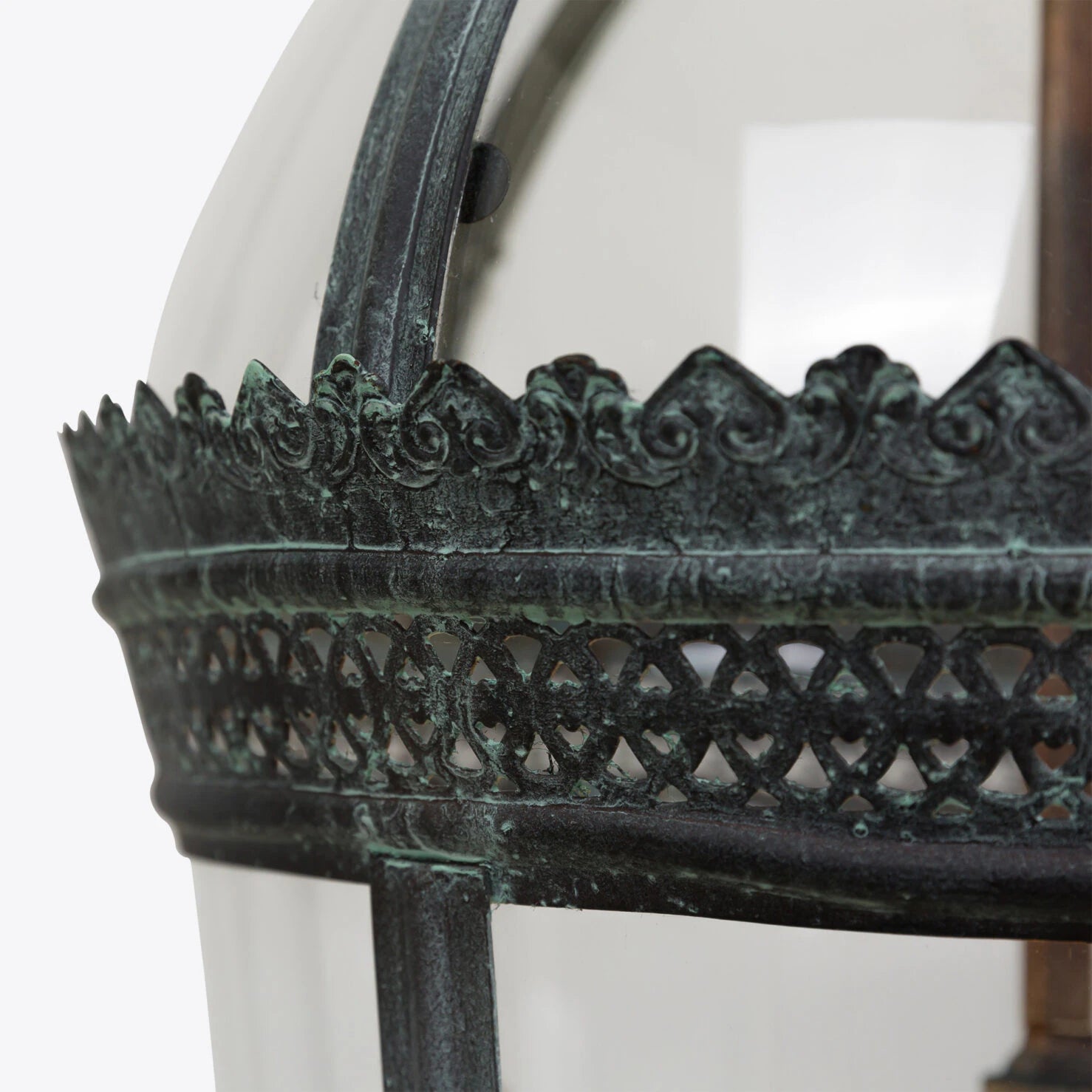 Byron Lantern Bronze Verdigris