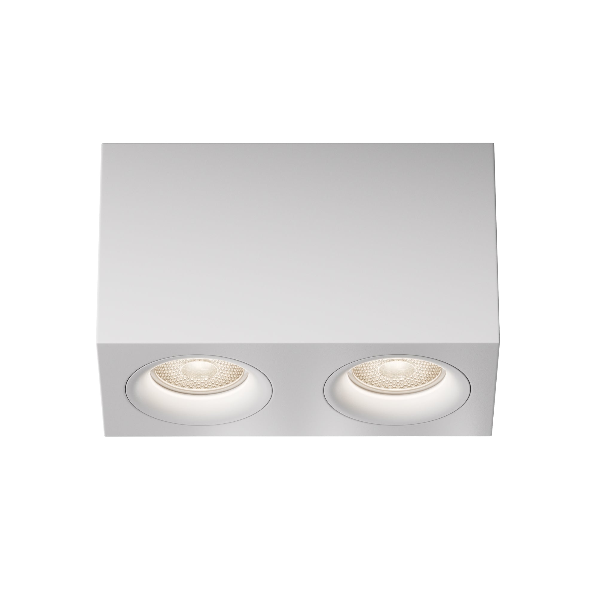 Slim Twin Flush Spotlight IP20 - Black/White