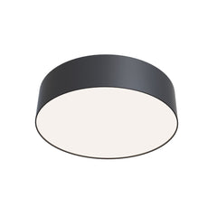 Zon LED Flush Ceiling Light - White/Black Finish