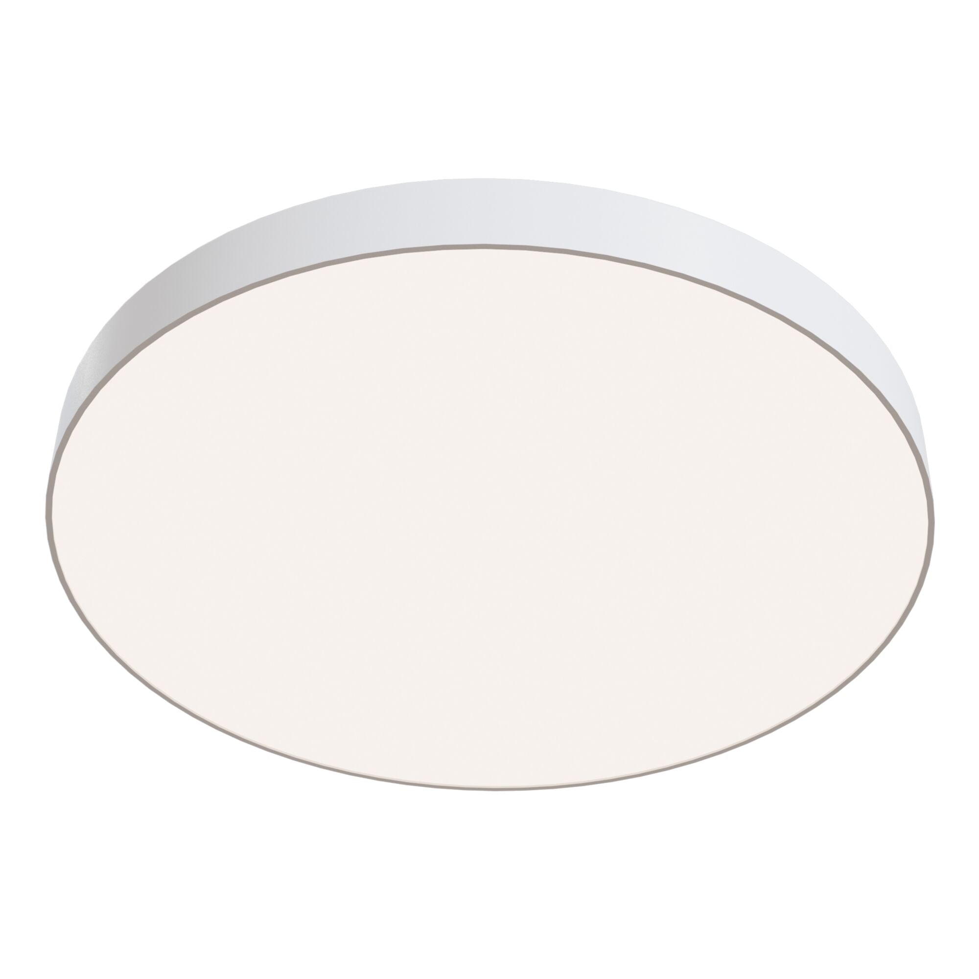 Zon LED Flush Ceiling Light - White/Black Finish