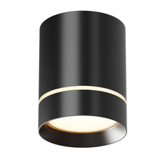 Orlo LED Flush Ceiling Light - White/Black Finish