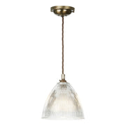 Cambridge Single Pendant In Antique Brass