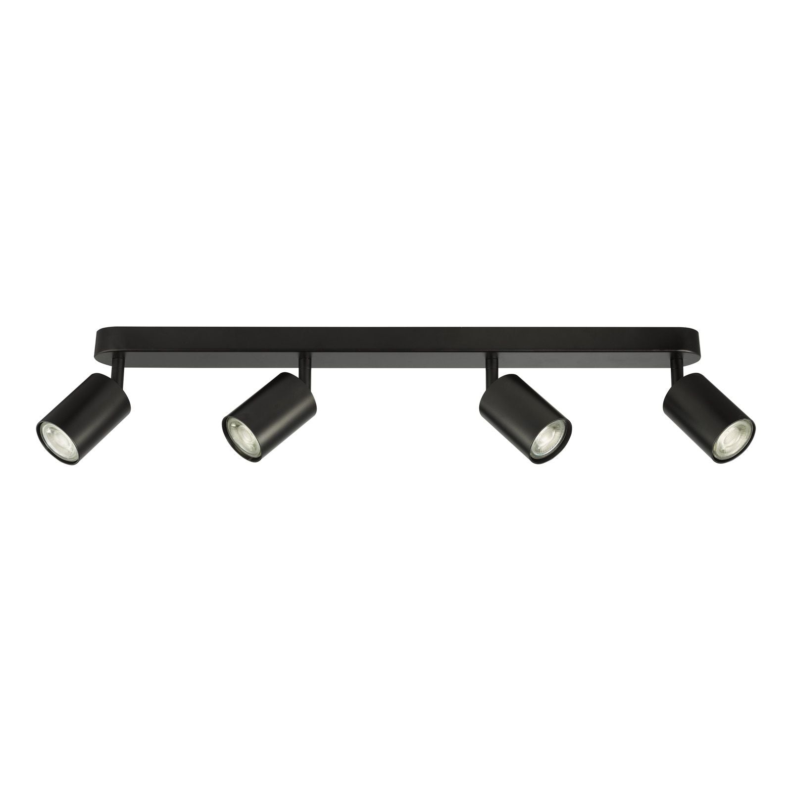 Cawley 4 Light Plate Spotlight - Matt Black Finish
