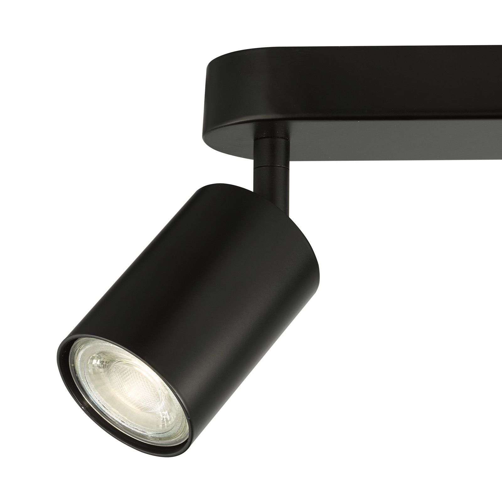 Cawley 4 Light Plate Spotlight - Matt Black Finish