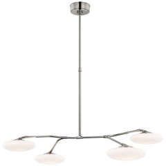 Brindille 3/4Lt Chandelier - Nickel/Brass