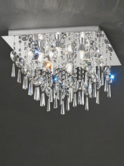 Venus Crystal Bathroom Flush Light IP44 - Various Sizes