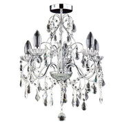 Vanity 5Lt Bathroom Chandelier IP44 - Chrome / Matt Brass