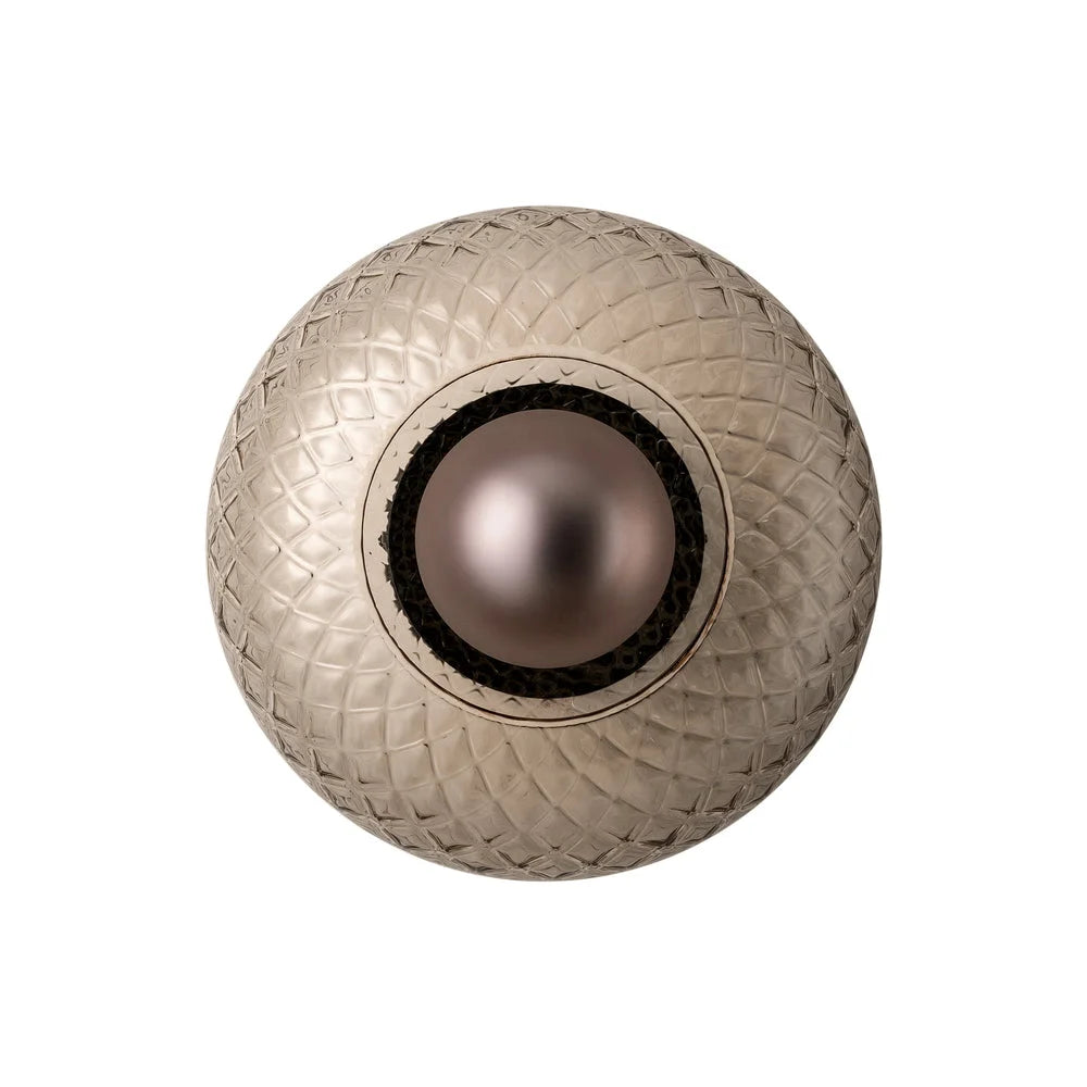 Chelsea Glass Round Diffuser Wall Light - Mocha