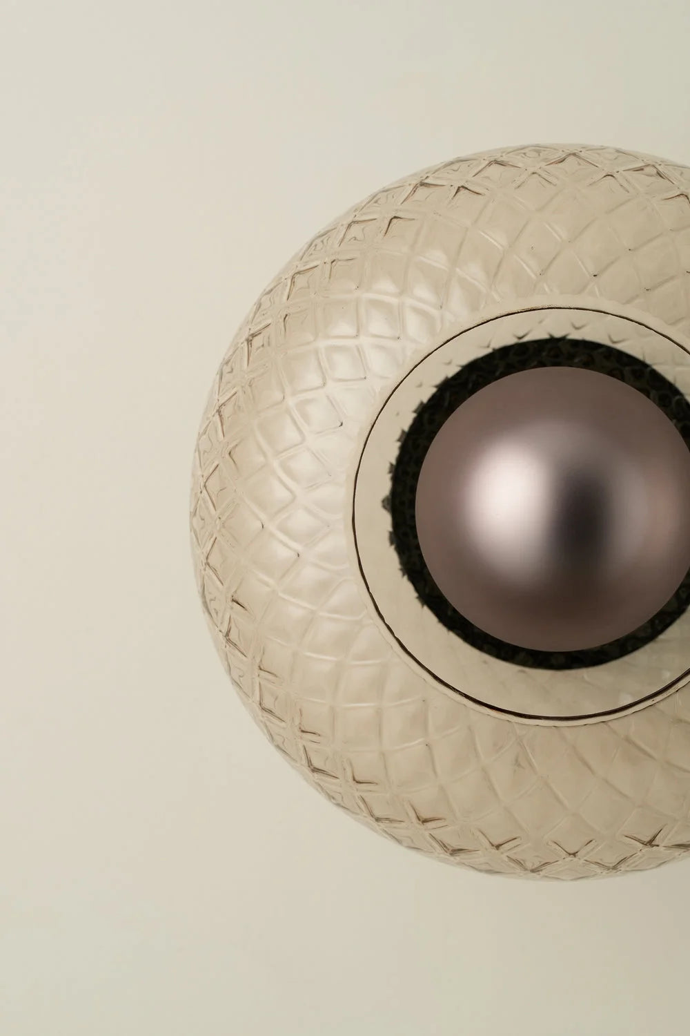 Chelsea Glass Round Diffuser Wall Light - Mocha