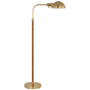 Basden Pharmacy Floor Lamp - Brass & Rattan