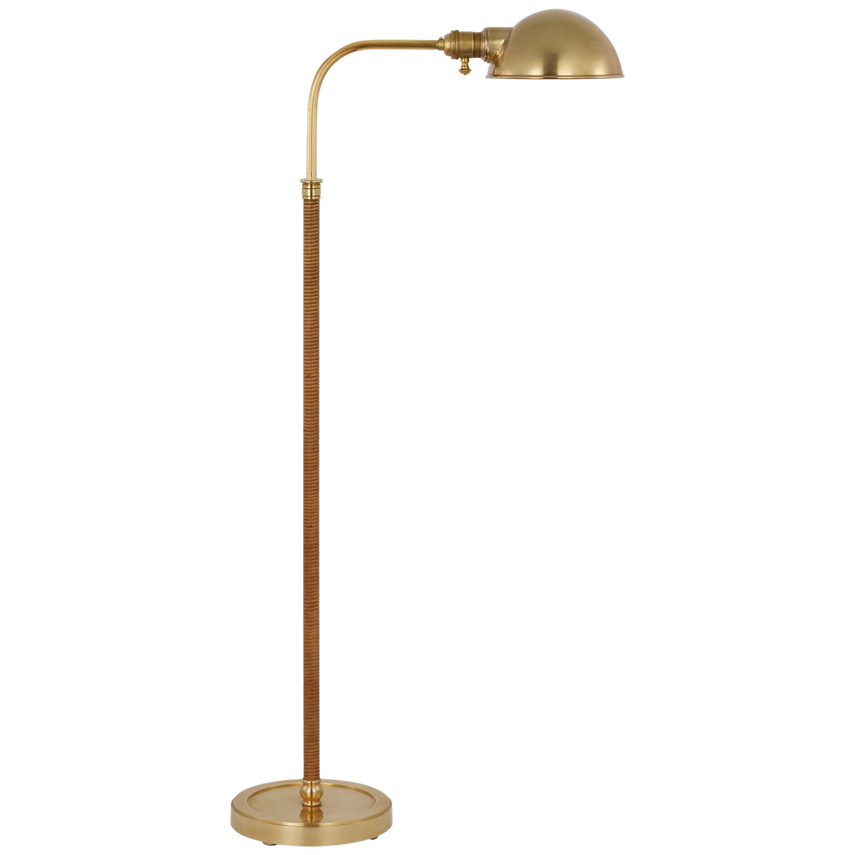 Basden Pharmacy Lamp - Brass & Rattan