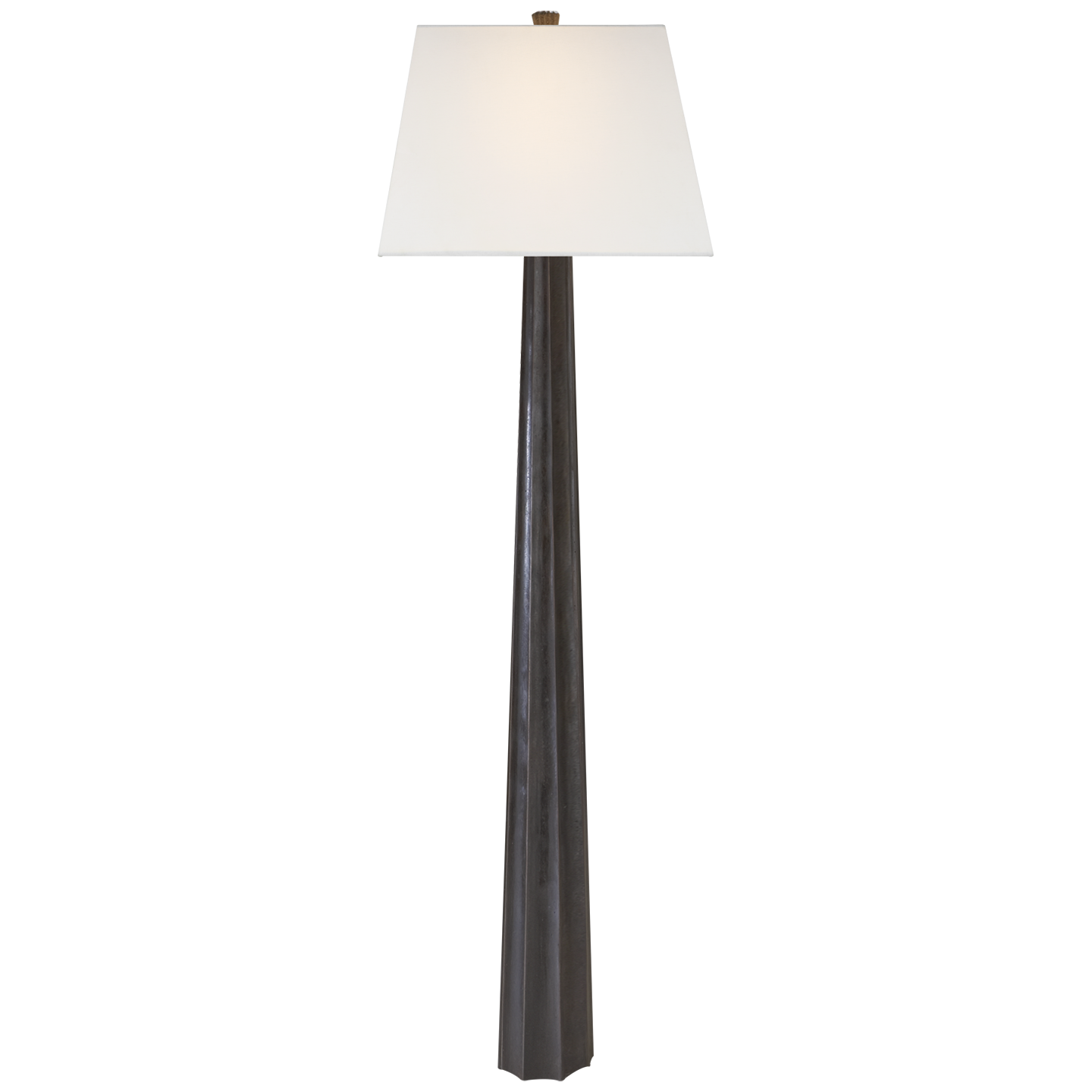 Fluted Spire Floor Lamp - Aged Irion