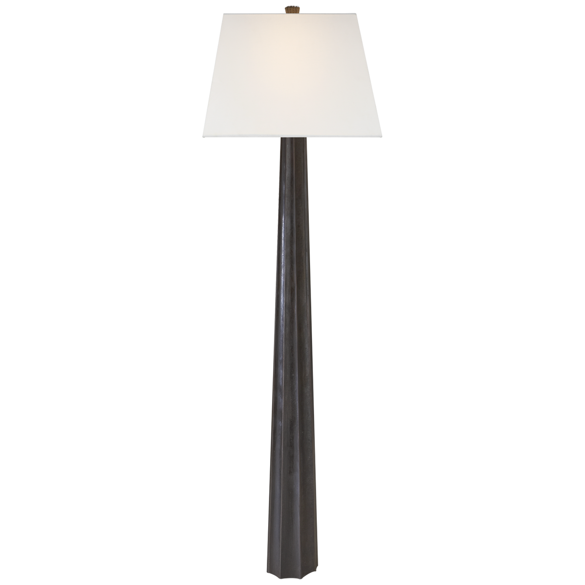 Fluted Spire Floor Lamp - Aged Irion