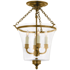 Sussex Semi-Flush Bell Jar Lantern - Various Colours
