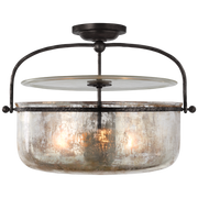 Lorford Semi-Flush Mount - Aged Iron