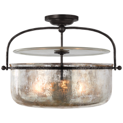 Lorford Semi-Flush Mount - Aged Iron