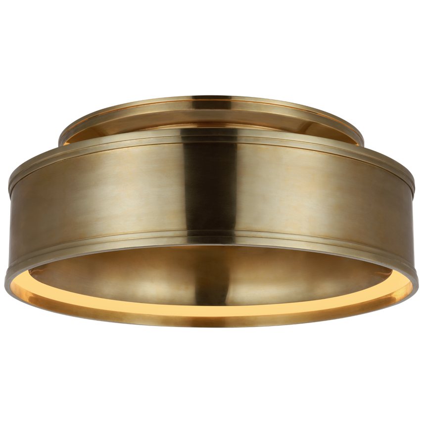 Connery LED Flush Mount - Brass/Bronze
