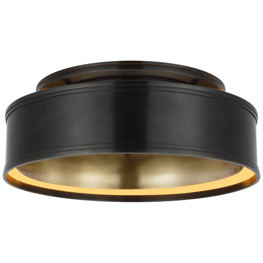 Connery LED Flush Mount - Brass/Bronze