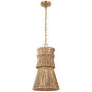 Antigua Natural Abaca Pendant