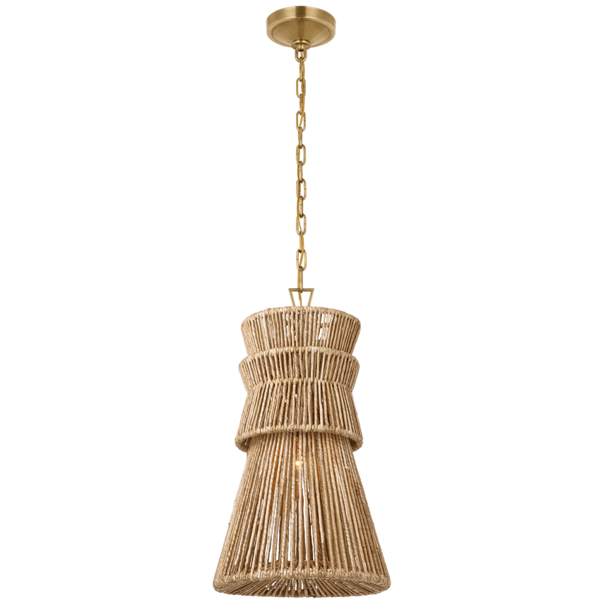 Antigua Natural Abaca Pendant