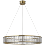 Iterna LED Ring Chandelier - Glass/Alabaster