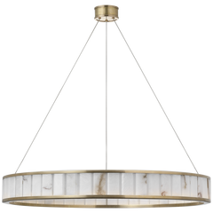 Iterna LED Ring Chandelier - Glass/Alabaster