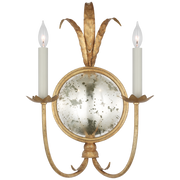 Gramercy Large Double Sconce - Gilded Iron