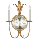 Gramercy Large Double Sconce - Gilded Iron