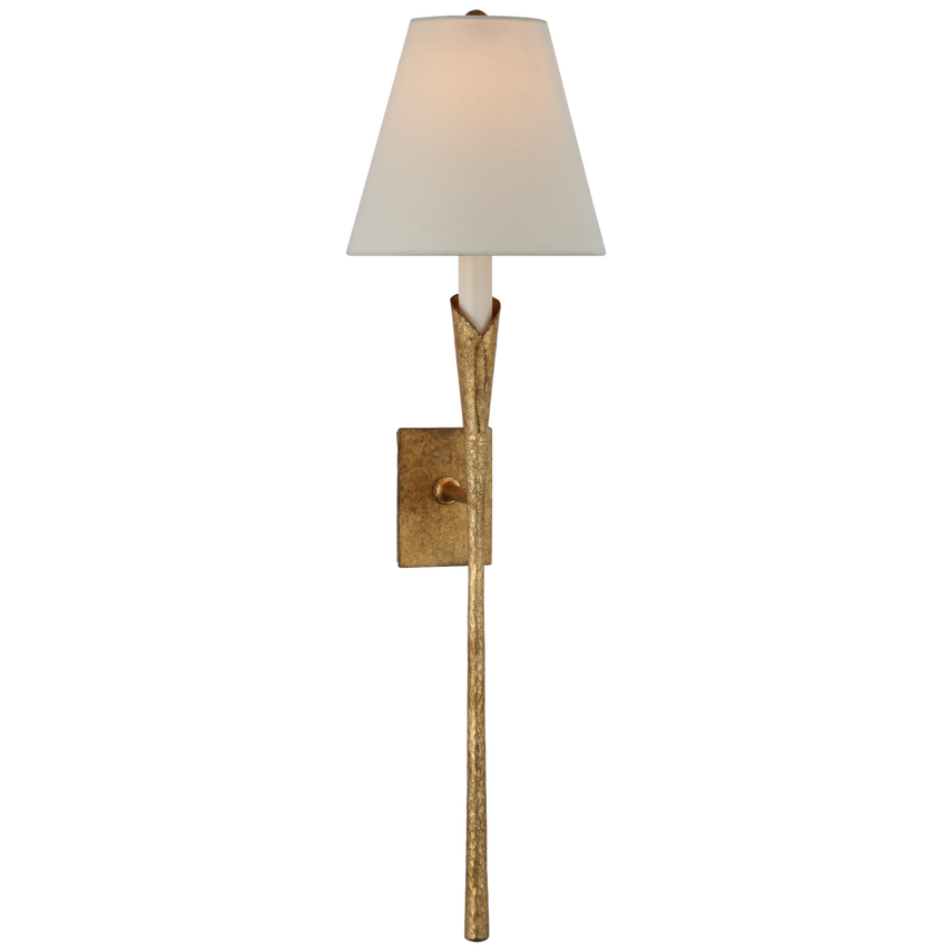 Aiden Large Tail Sconce - Gilded Iron