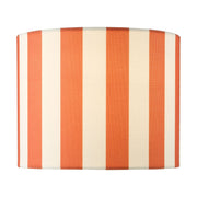 Cicada Linen Drum Shade 20cm- Blue/ Orange Finishes
